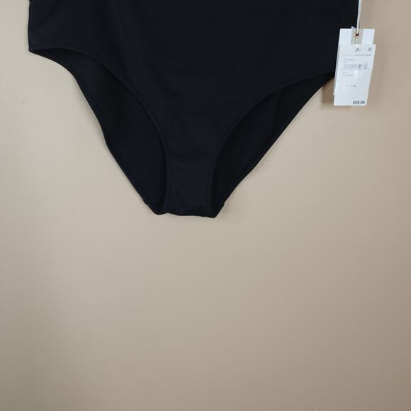 Good American Black Long Sleeve Top Compression Bottom Swim Bikini Size 5/2X - Picture 8 of 12